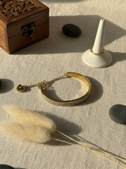 Crystal Glow Adjustable Bangle