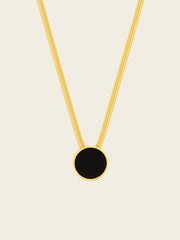 Black Center Snake Chain Necklace