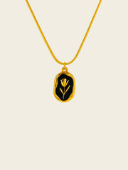 Golden Bloom Pendant Necklace