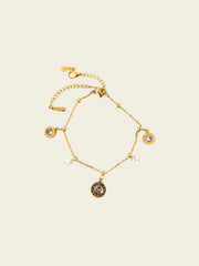Golden Charm Stainless Steel Bracelet
