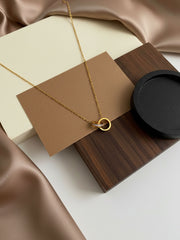 RAHRE Double Ring Charm Necklace