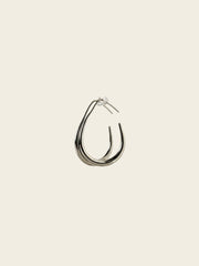 Sleek Teardrop Hoop Earrings