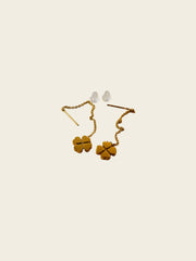 Clover Chain Drop Earrings