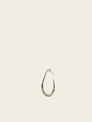 Sleek Teardrop Hoop Earrings