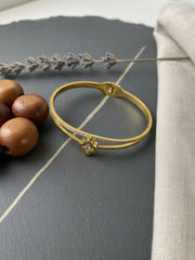 Golden Radiance Stainless Steel Bangle