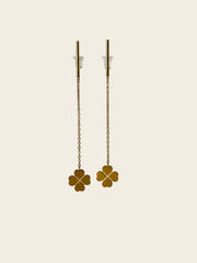 Clover Chain Drop Earrings
