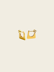 Geo Triangle Golden Earrings
