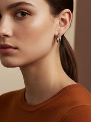 Polished Mini Hoop Earrings