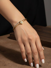 Golden Radiance Stainless Steel Bangle
