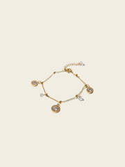 Golden Charm Stainless Steel Bracelet