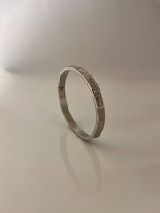 Silver Pave Shine Bangle