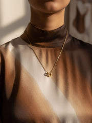 RAHRE Double Ring Charm Necklace