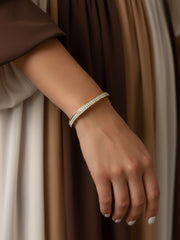 Crystal Glow Adjustable Bangle