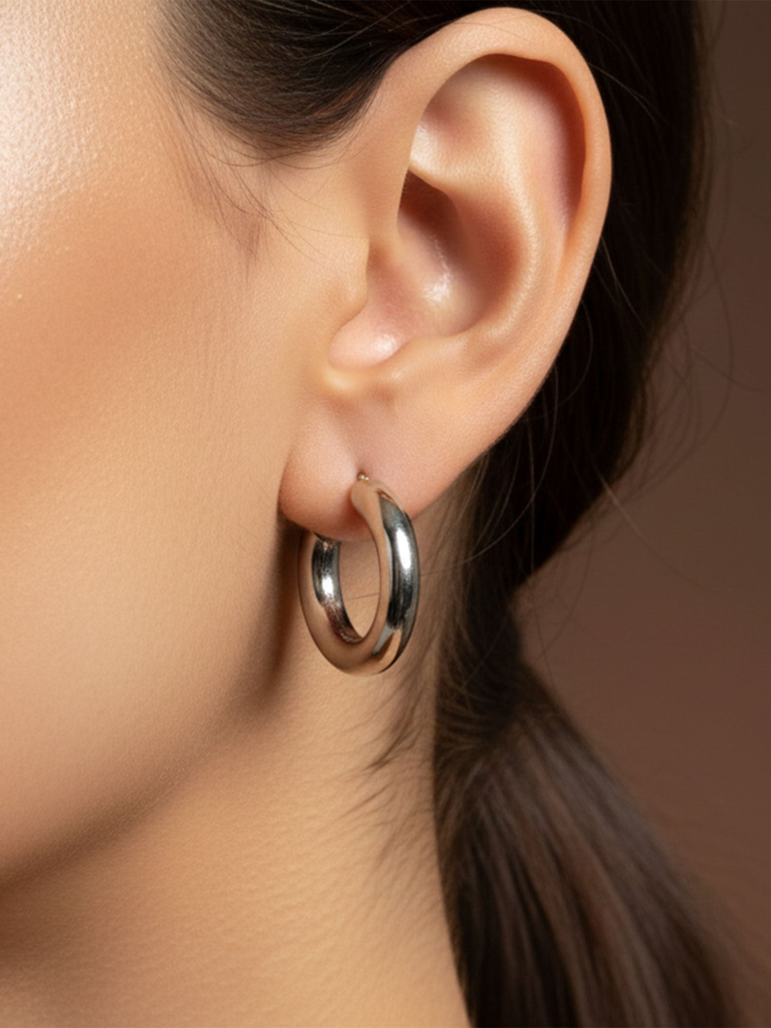 Polished Mini Hoop Earrings