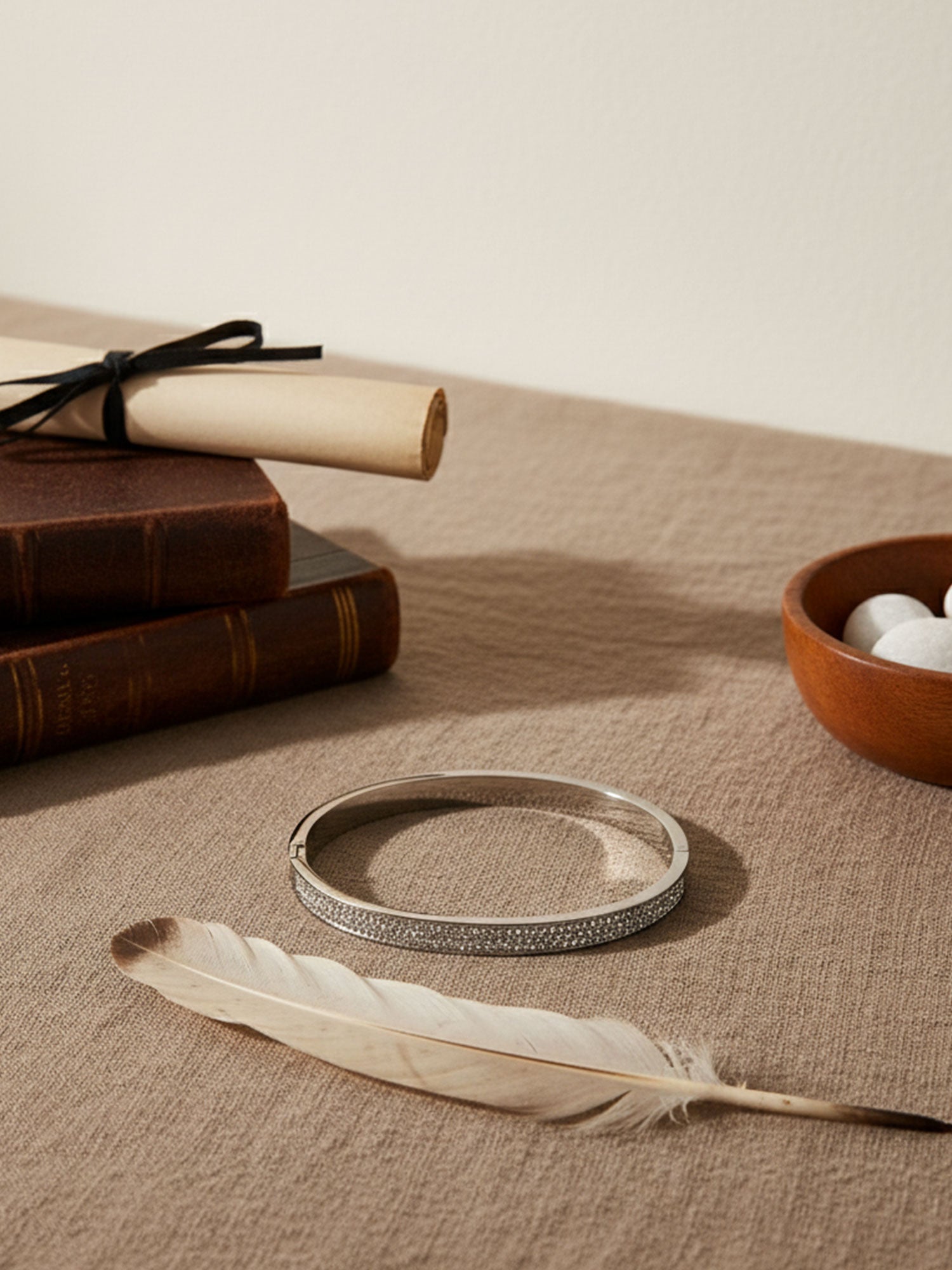 Silver Pave Shine Bangle