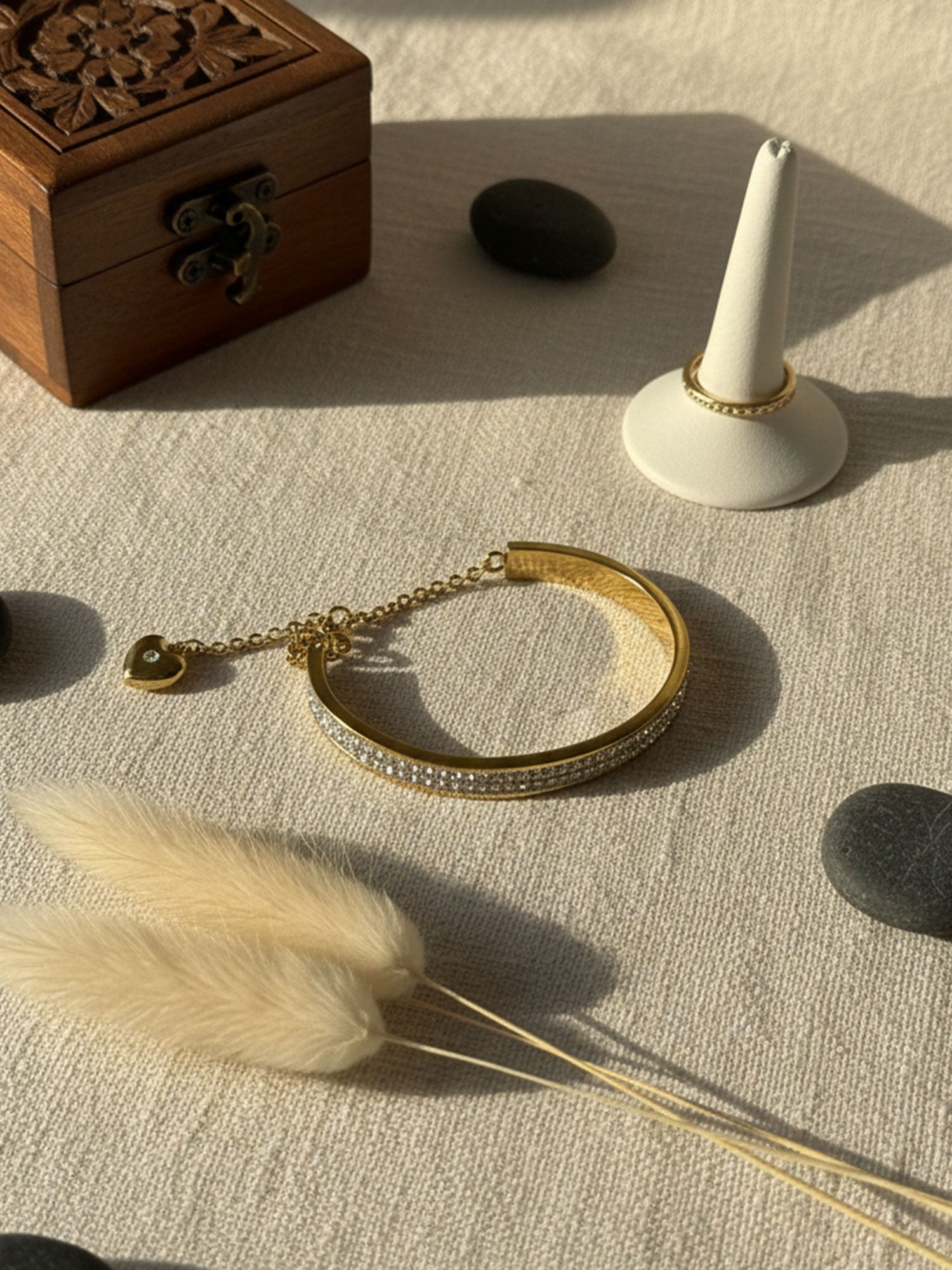 Crystal Glow Adjustable Bangle