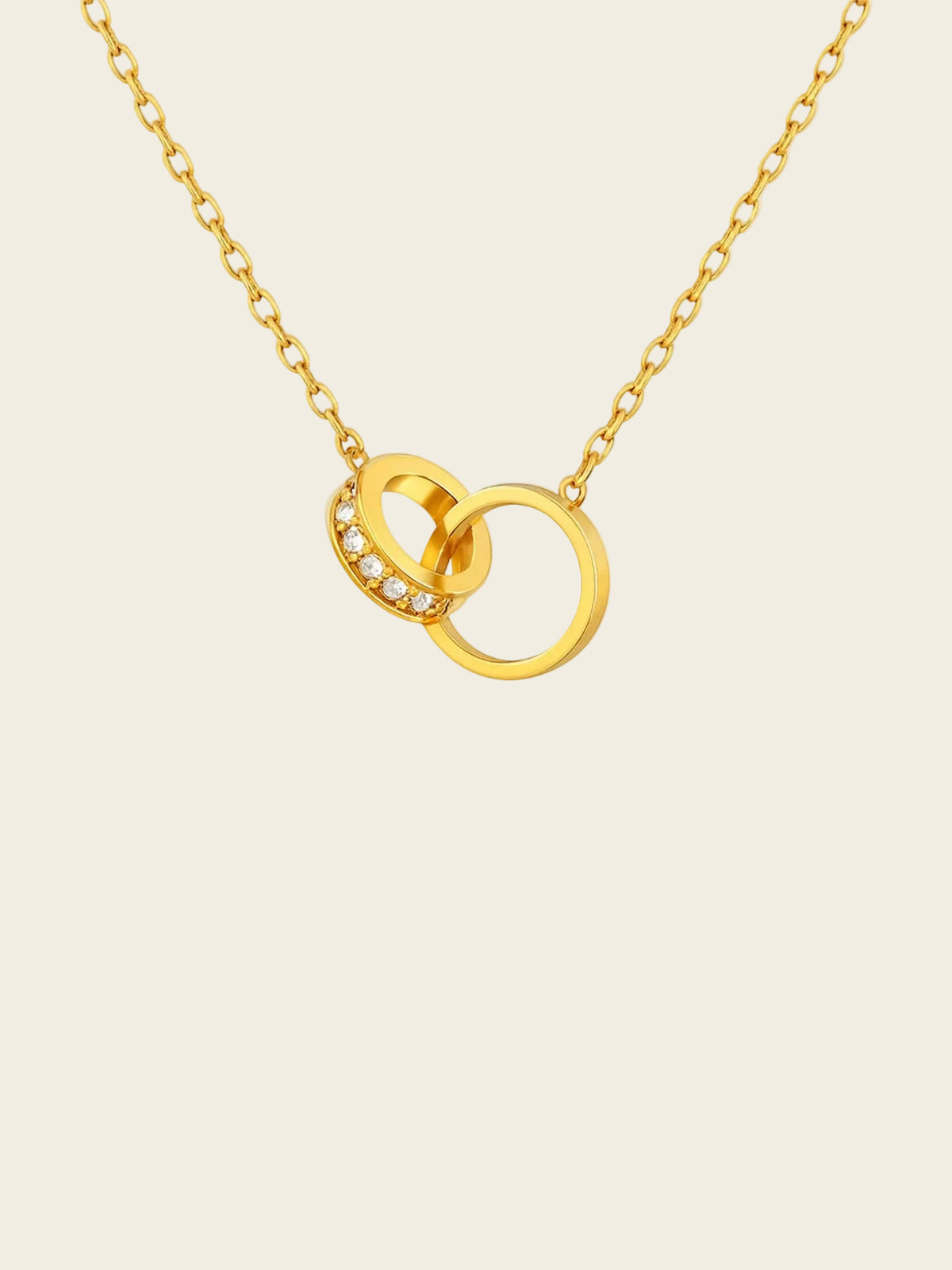 RAHRE Double Ring Charm Necklace