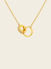 RAHRE Double Ring Charm Necklace