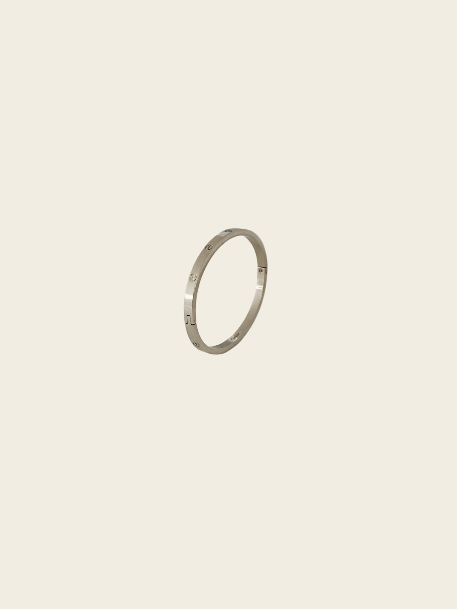 Minimal Silver Stainless Steel Bangle