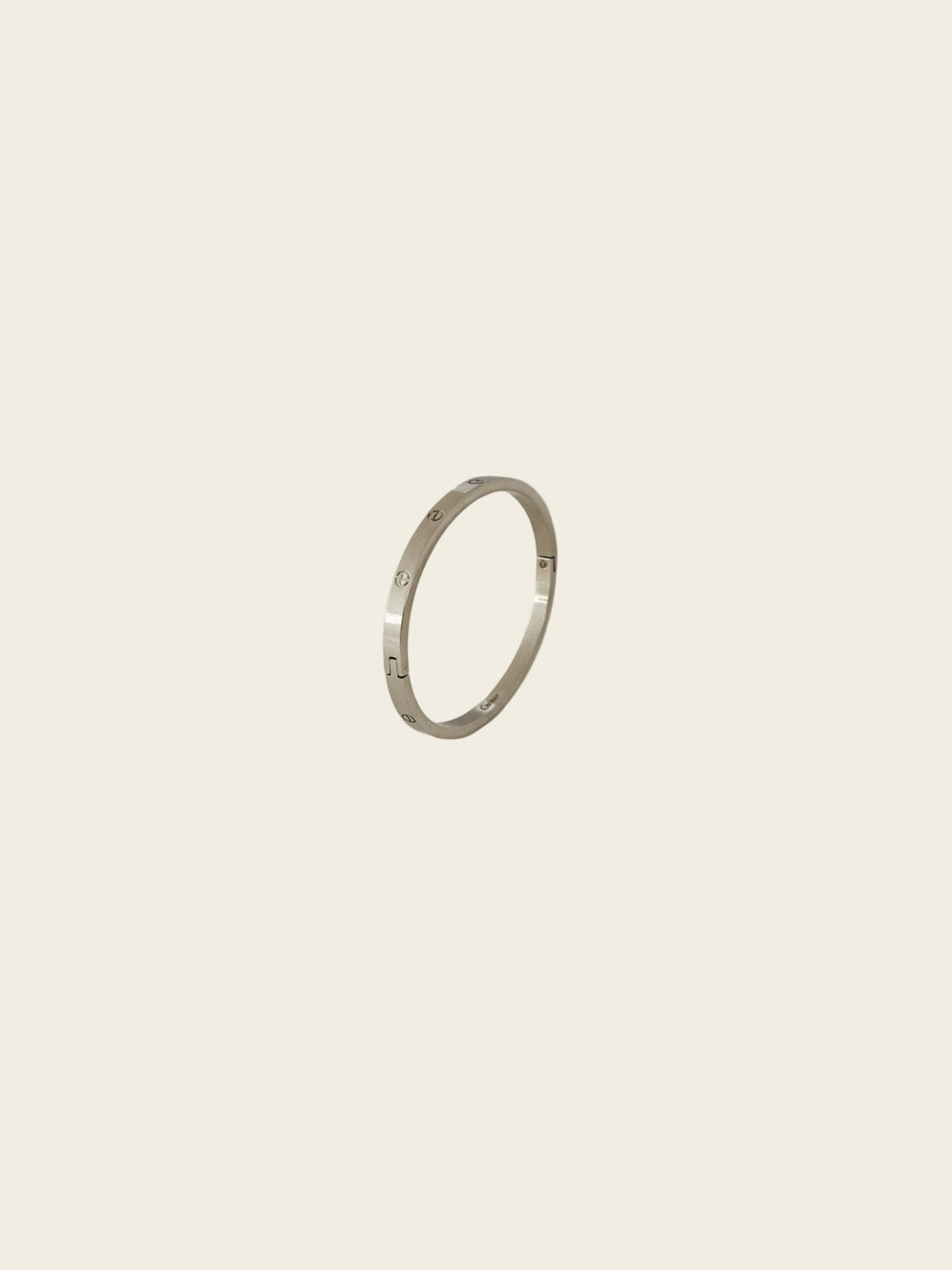 Minimal Silver Stainless Steel Bangle