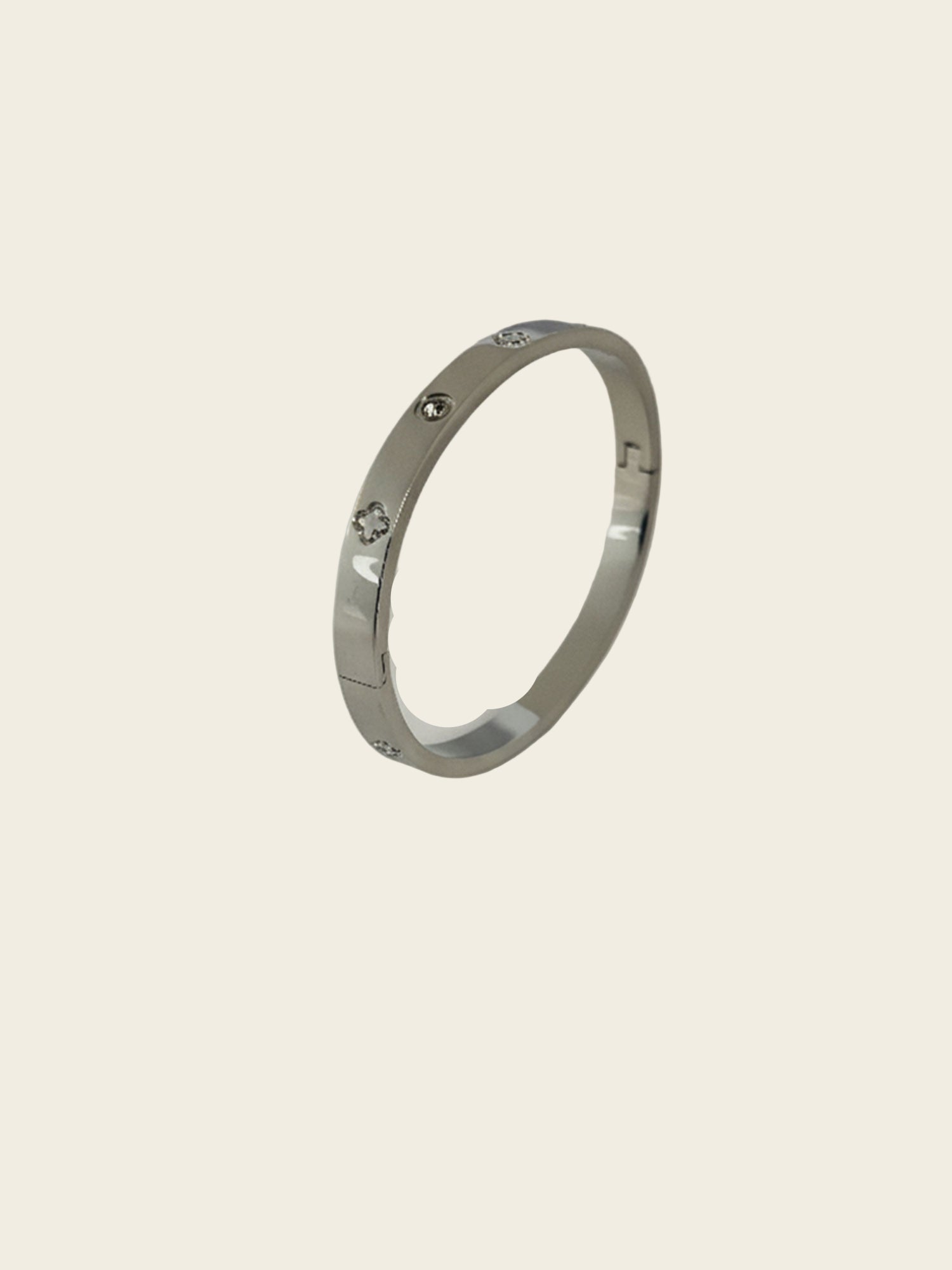 Silver Luxe Signature Bangle