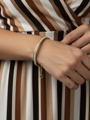 Crystal Glow Adjustable Bangle