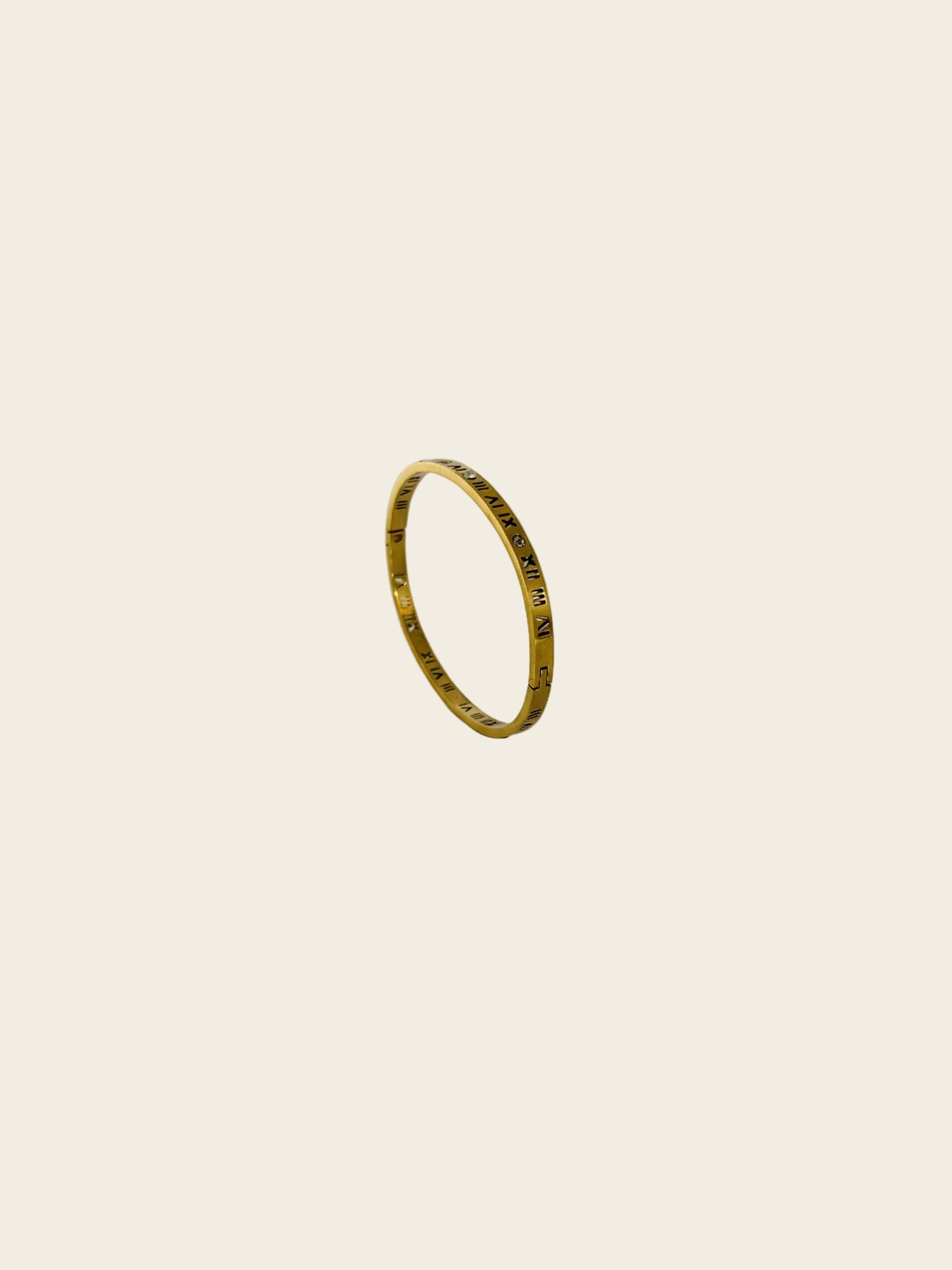 Roman Numeral Slim Bangle