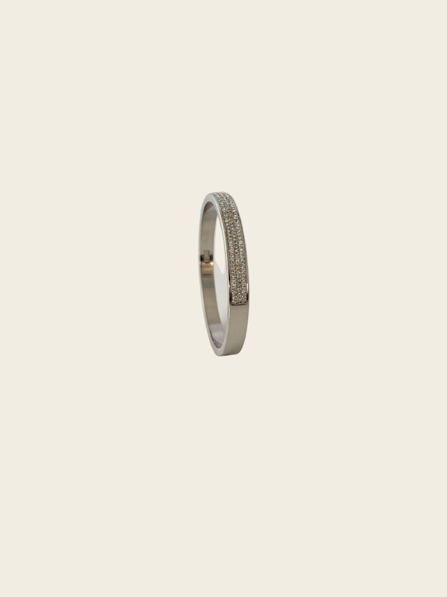 Silver Pave Shine Bangle