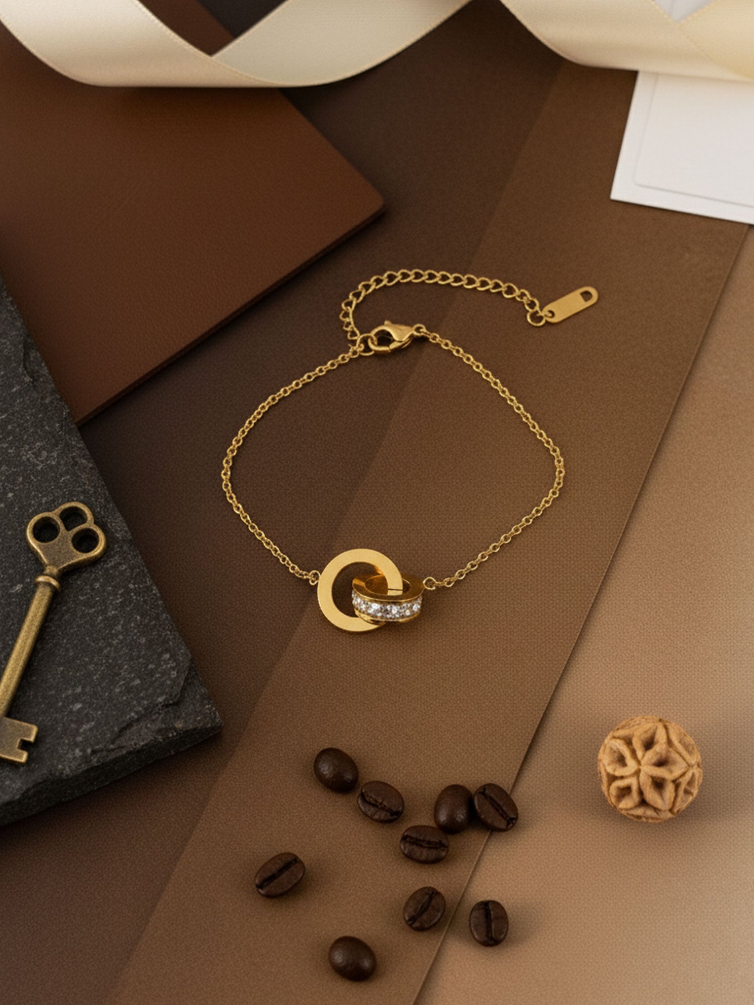 Golden Duo Circle Bracelet