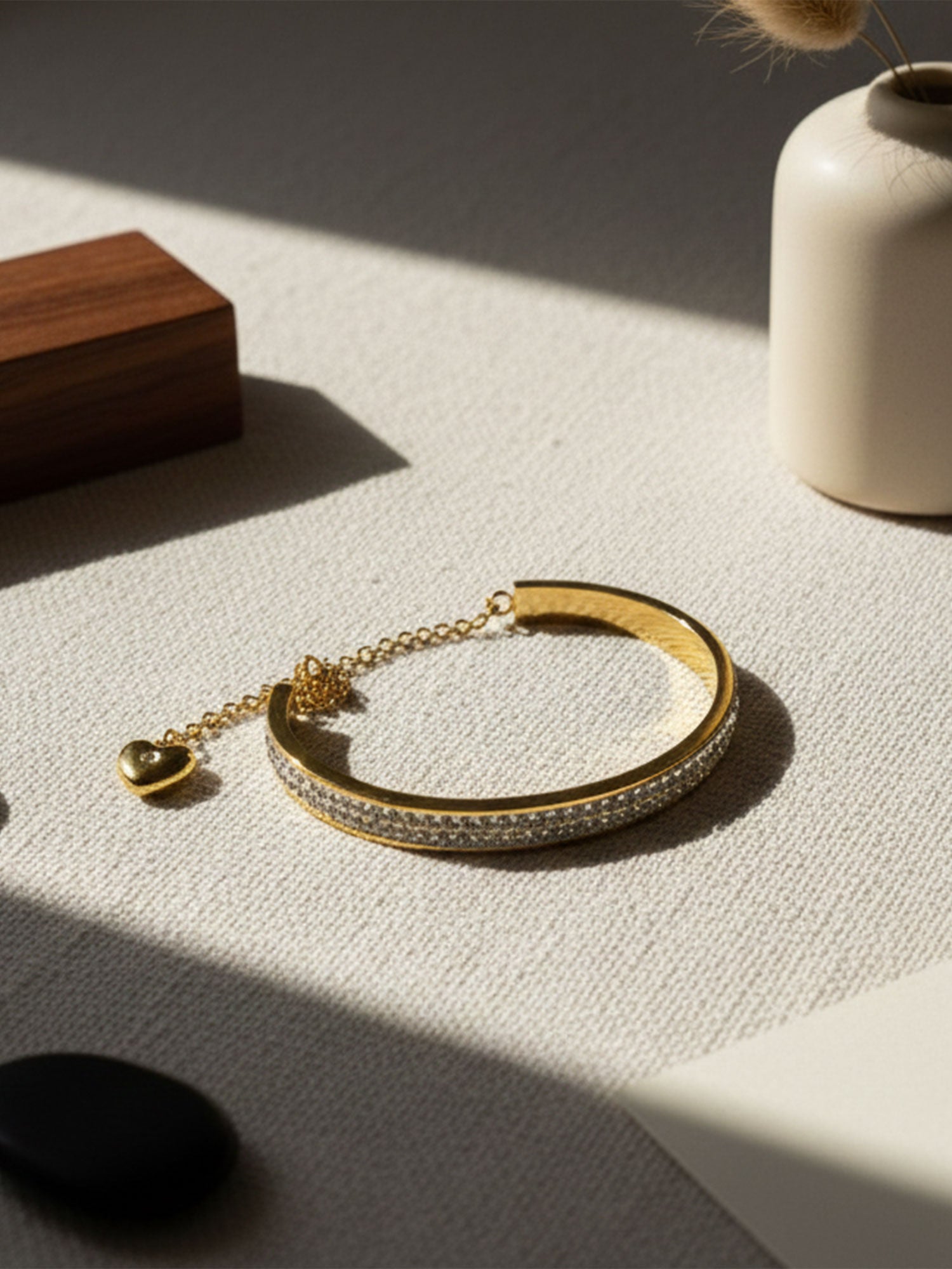 Crystal Glow Adjustable Bangle