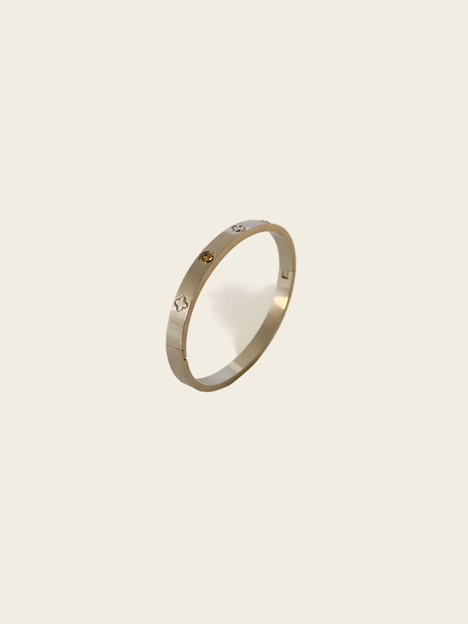 Silver Sparkle Stainless Steel Bangle