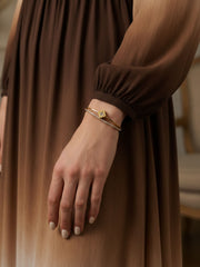 Golden Radiance Stainless Steel Bangle