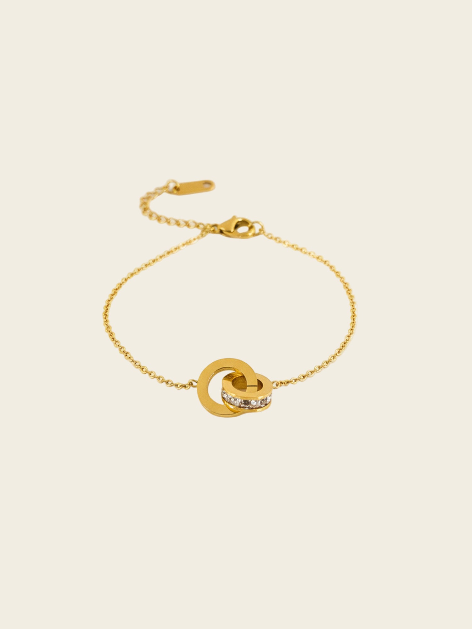 Golden Duo Circle Bracelet
