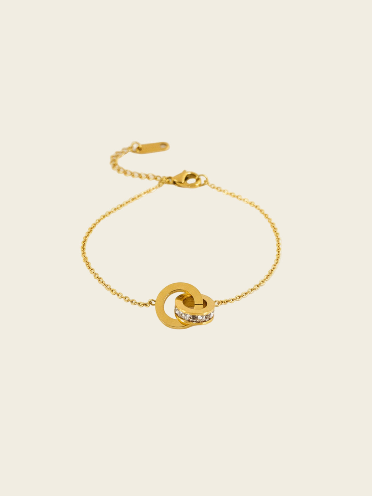 Golden Duo Circle Bracelet