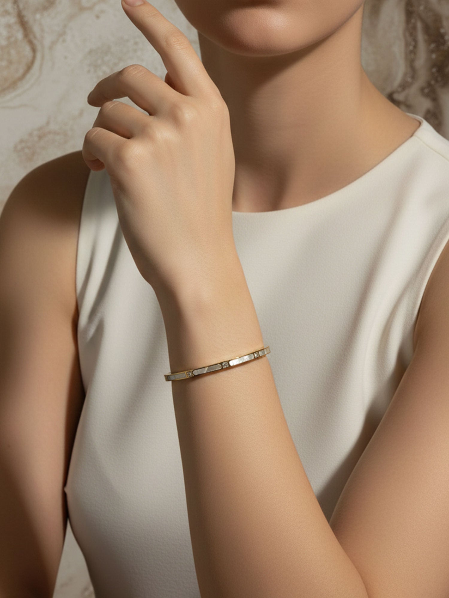 Mother of Pearl Elegance Bangle