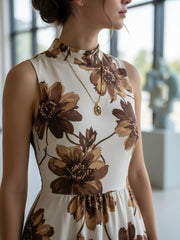 Golden Bloom Pendant Necklace