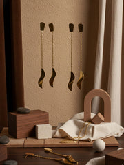 Wave Chain Drop Earrings