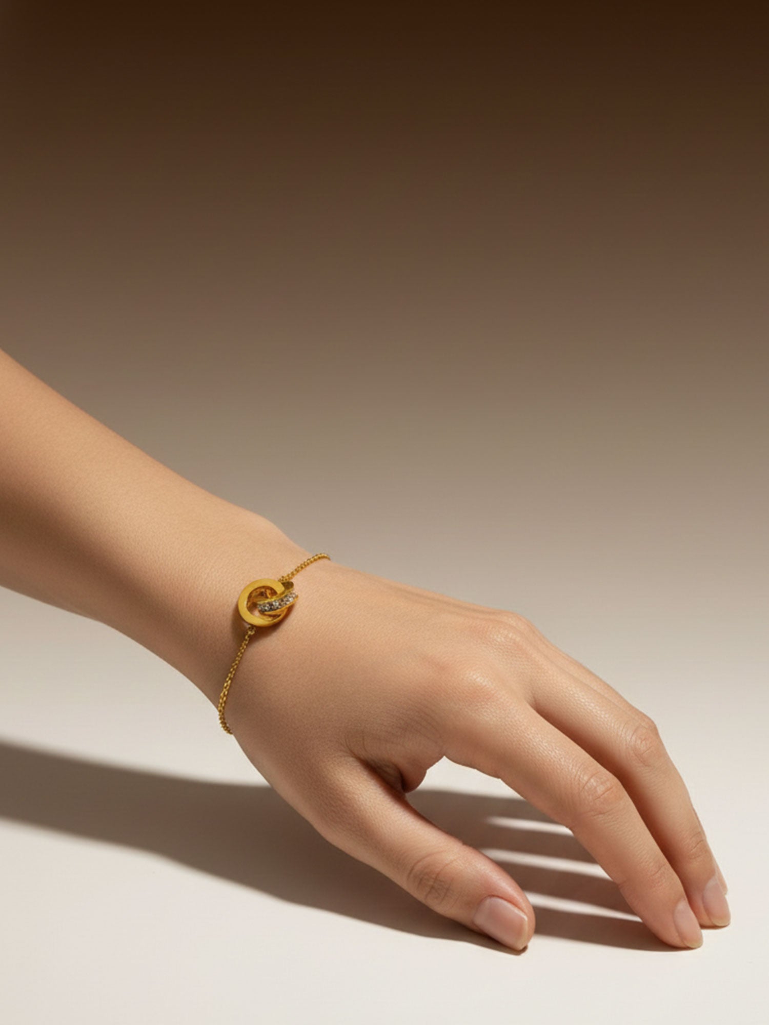 Golden Duo Circle Bracelet