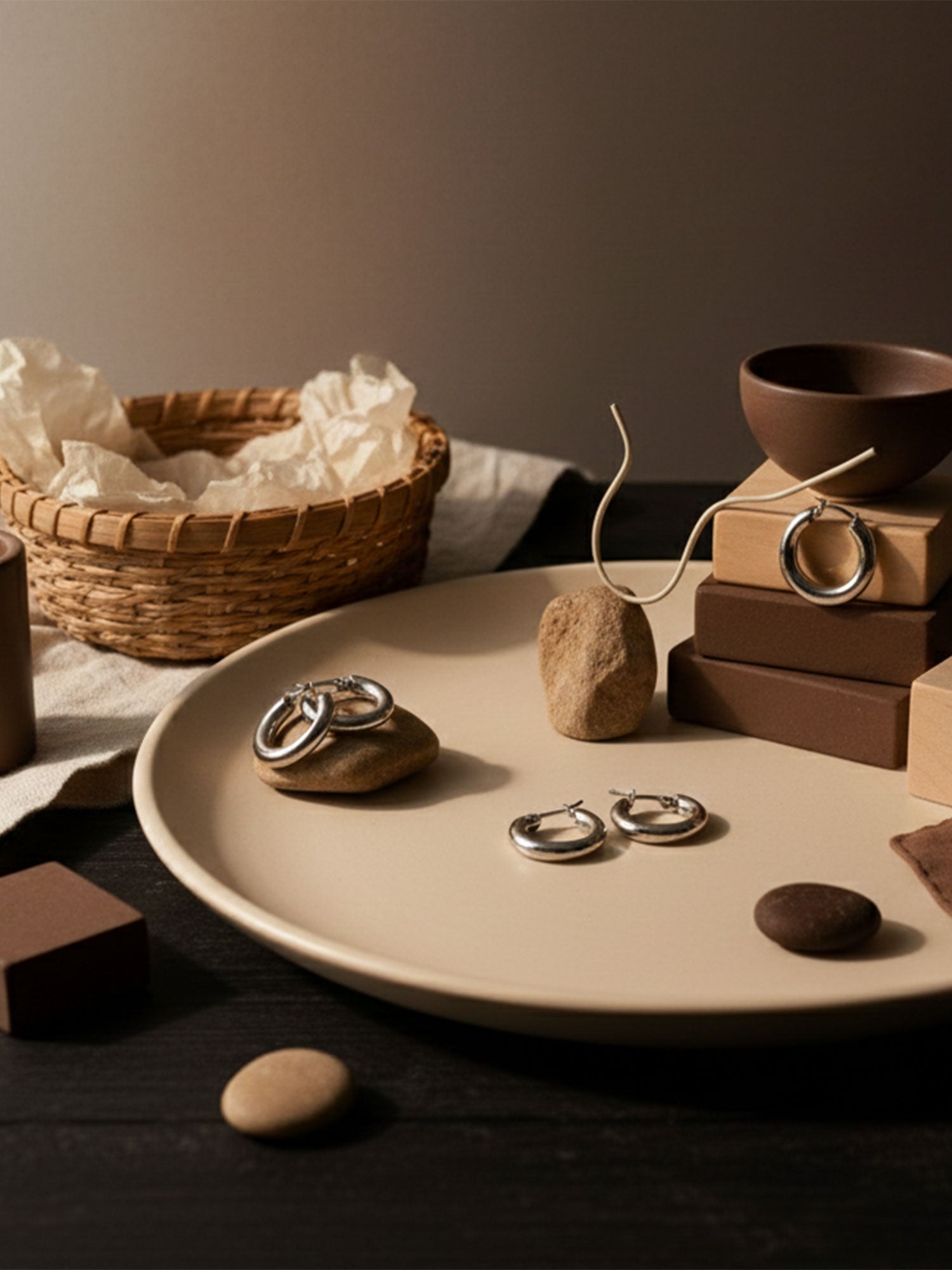 Polished Mini Hoop Earrings