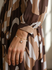 Golden Charm Stainless Steel Bracelet