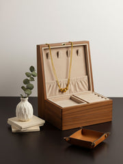 Golden Trio Bead Necklace