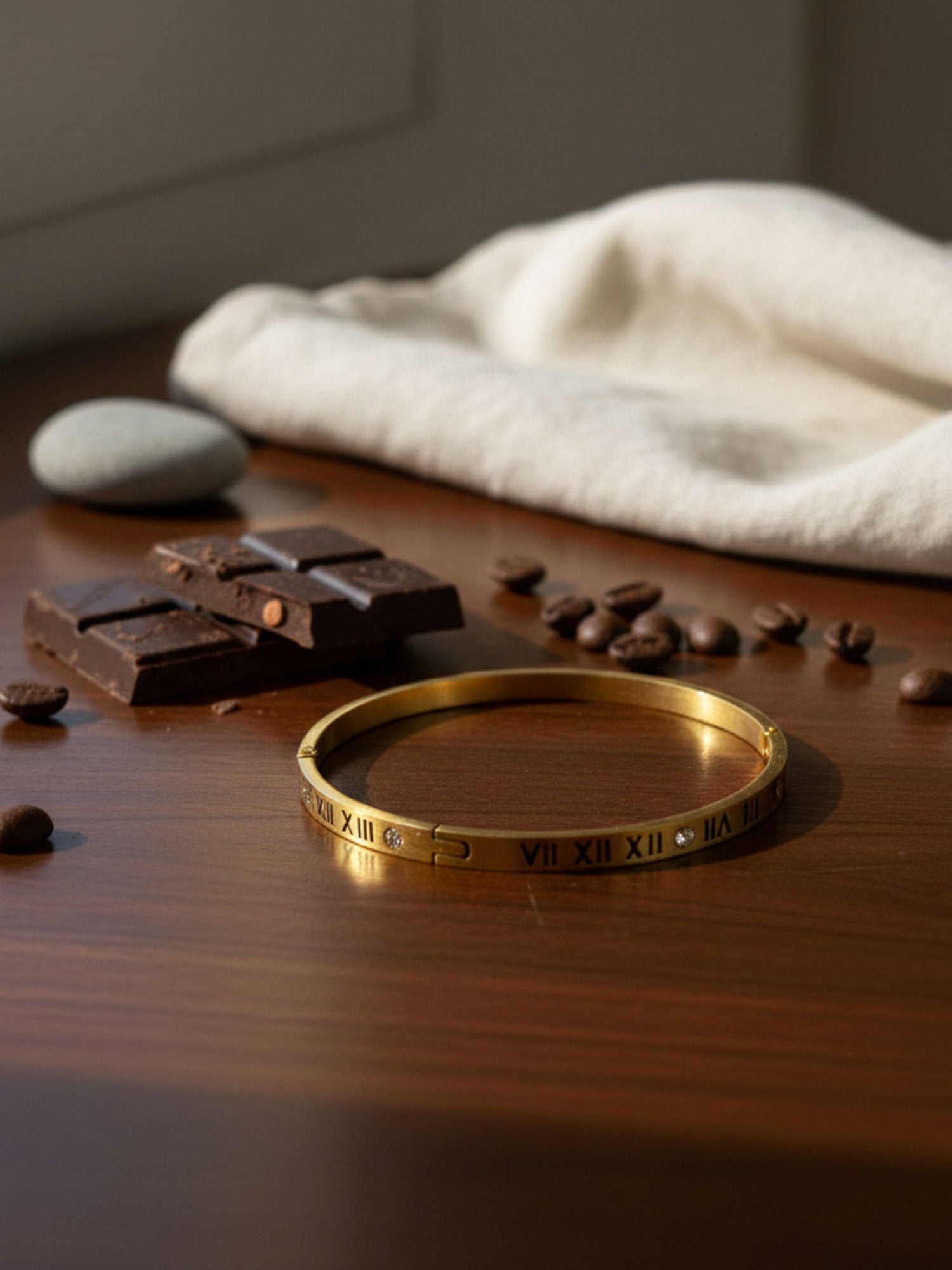 Roman Numeral Slim Bangle